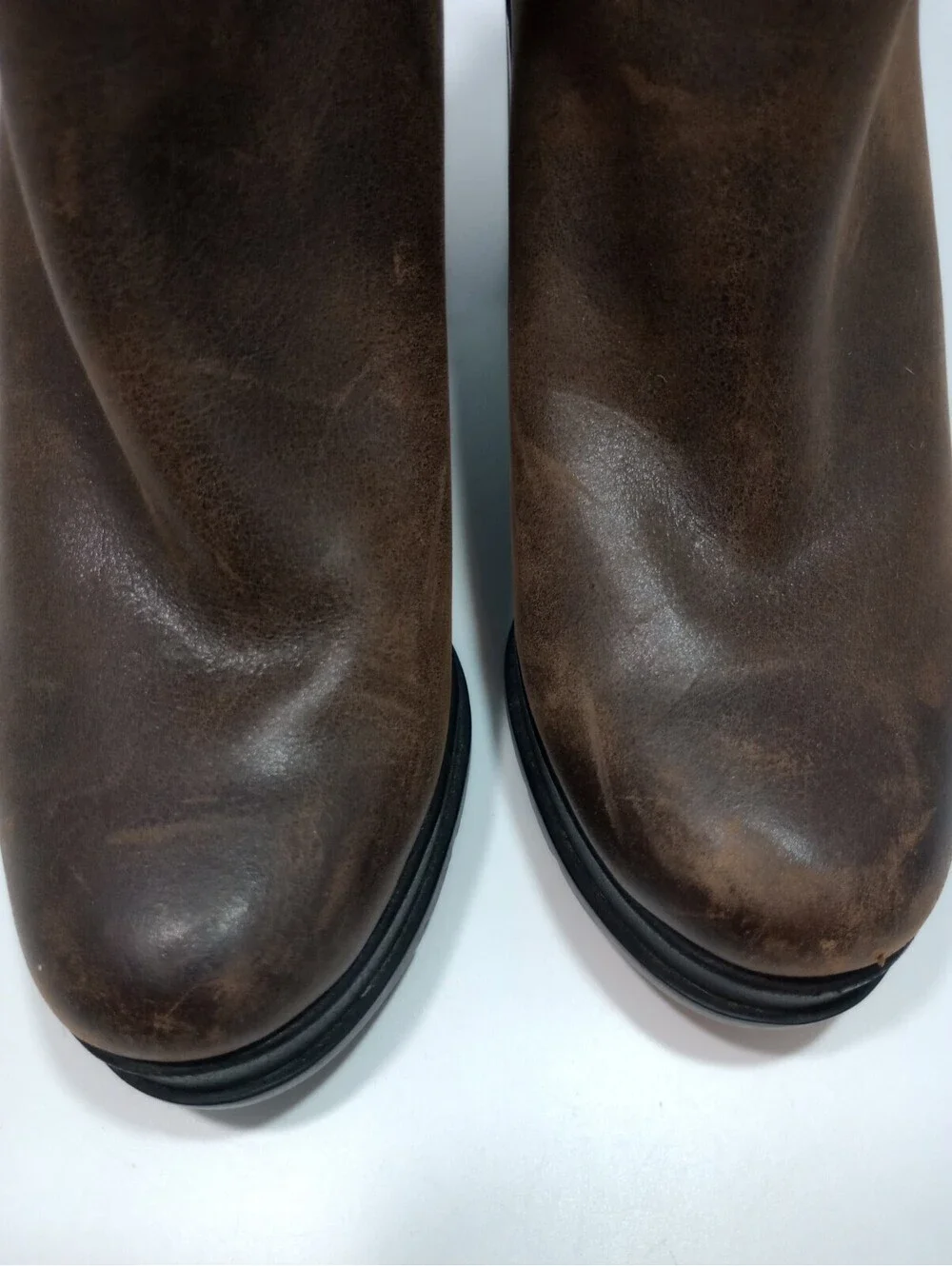 SOREL Chelsea Boot Chunky Block Heal Burro Brown Ankle Boots 6.5
